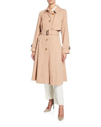 burberry cinderford belted wool trench coat|Burberry trench coat waterproof.